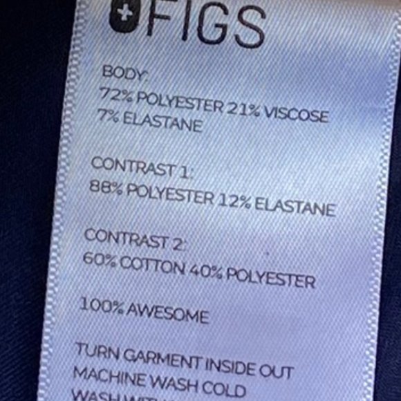 FIGS Technical Collection Zamora Ankle Cuff Tapered Leg Blue Scrub Jogger Pants - Picture 9 of 16